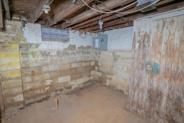 16100 Liberal St, Detroit, MI 48205 - unfinished below grade area with electric panel