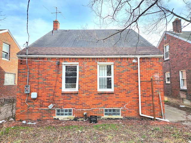 view of back of property