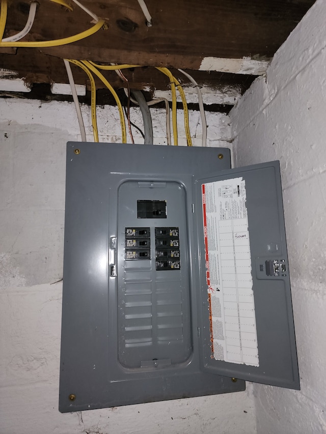 utility room with electric panel