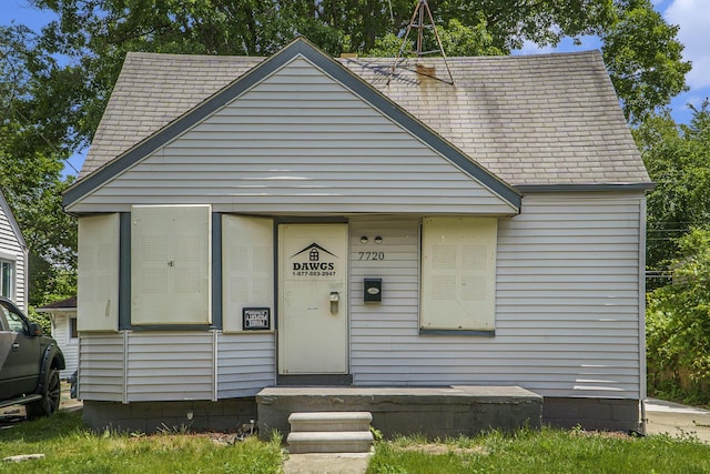 view of front of home