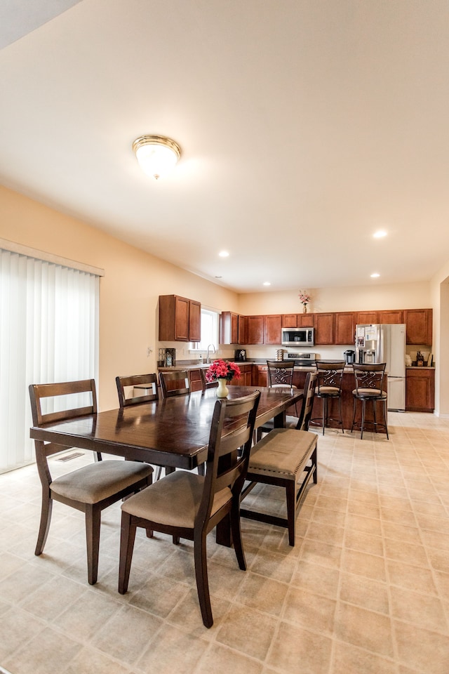 view of dining room