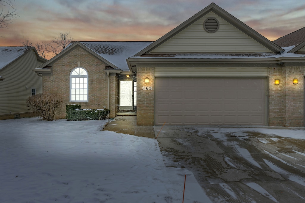 ranch-style house with a garage