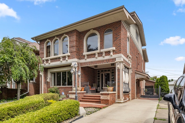 view of front of house with covered porch