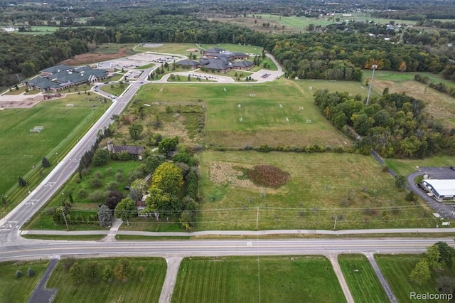 drone / aerial view featuring a rural view