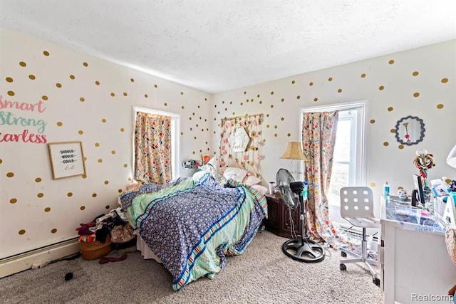 bedroom with carpet flooring