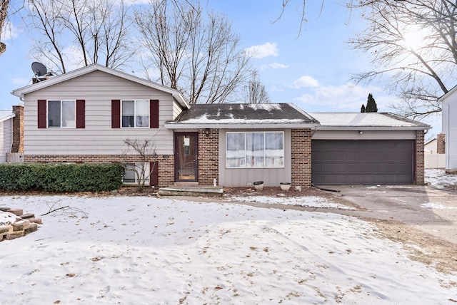 tri-level home featuring a garage