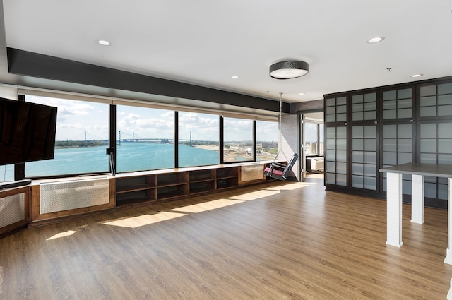 interior space featuring hardwood / wood-style flooring