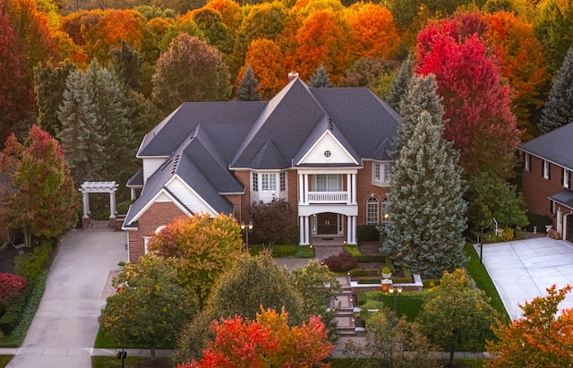 birds eye view of property