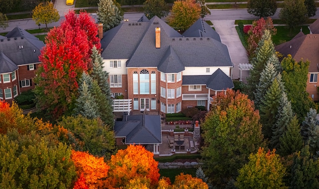 birds eye view of property