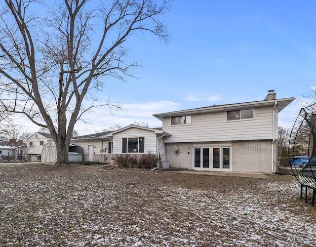 view of rear view of property