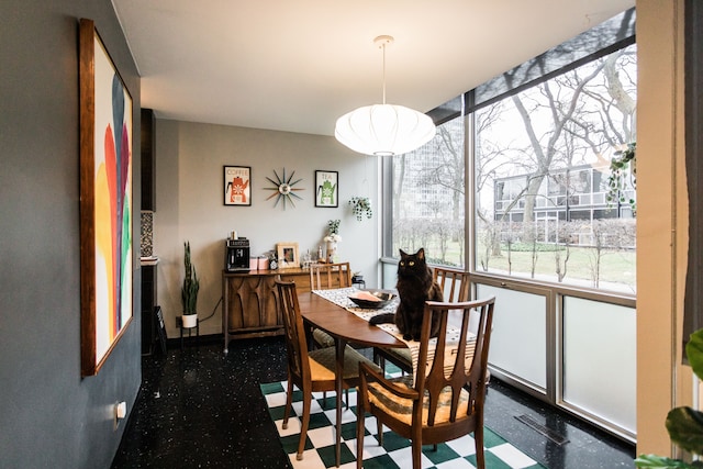 view of dining area