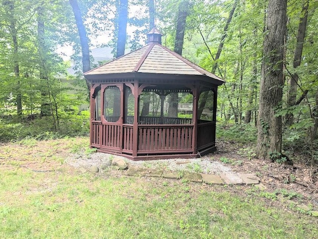 view of property's community featuring a gazebo