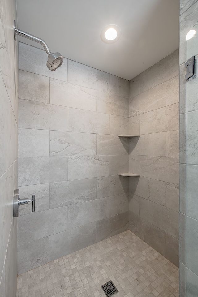 bathroom with walk in shower