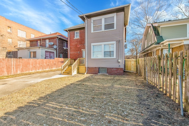 view of rear view of property