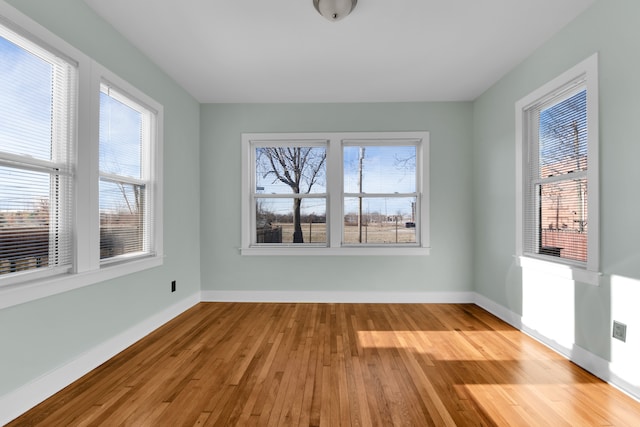 interior space with light hardwood / wood-style flooring