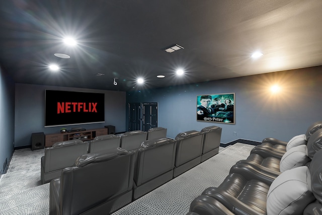 view of home theater room