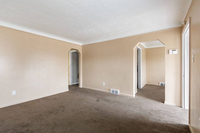 view of carpeted empty room