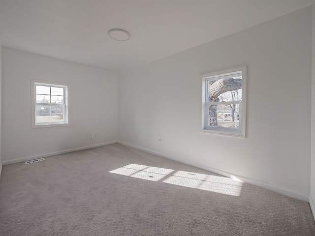 view of carpeted empty room