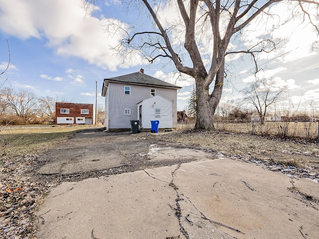 view of back of property