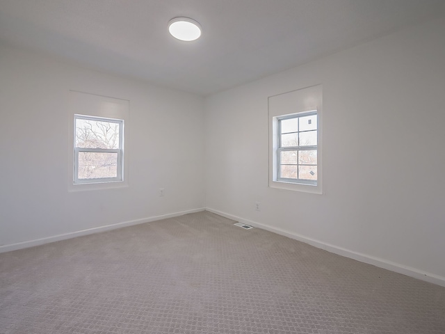 view of carpeted empty room