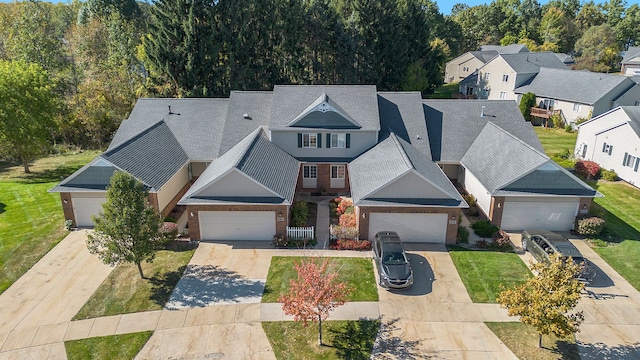 bird's eye view with a residential view