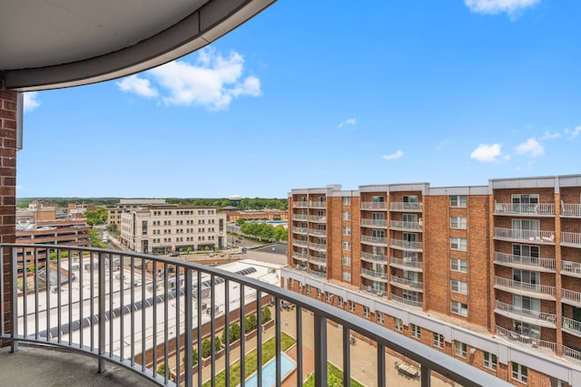 view of balcony