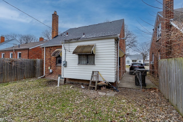 view of back of property