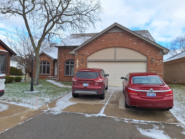 ranch-style house with a garage