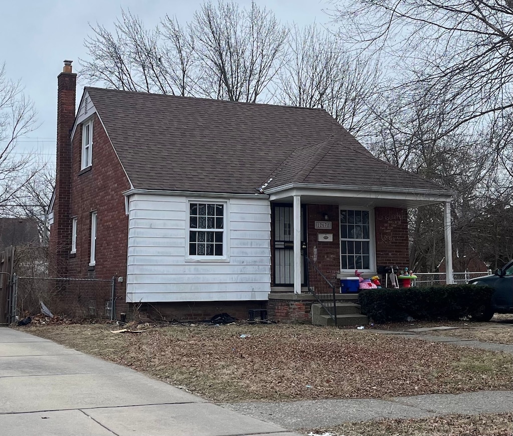 view of bungalow-style house