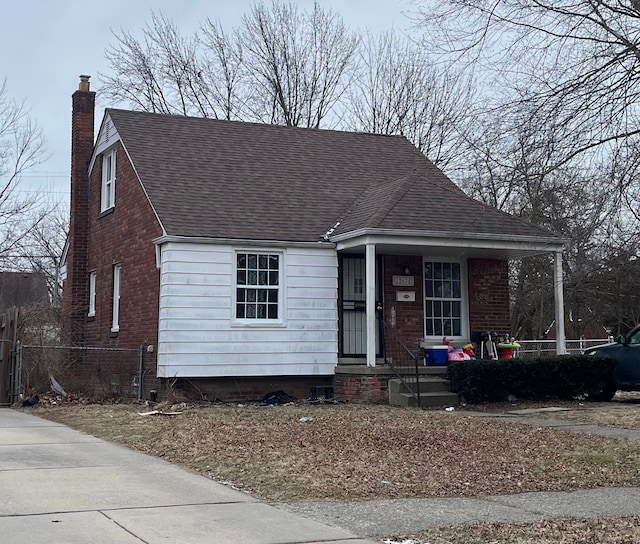 view of bungalow-style house