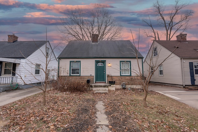 view of bungalow-style home