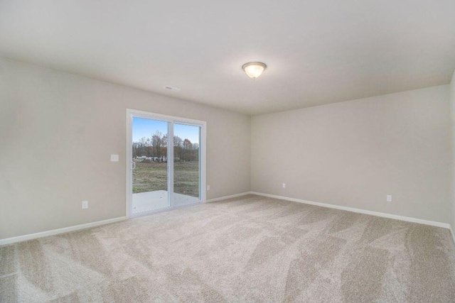 view of carpeted empty room