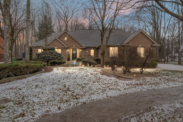 view of ranch-style house