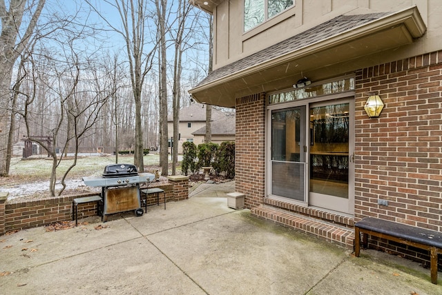 view of patio / terrace featuring grilling area