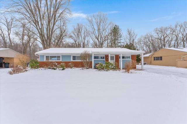 view of ranch-style house