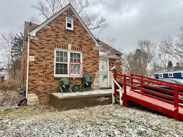 view of rear view of property