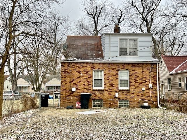 view of back of property