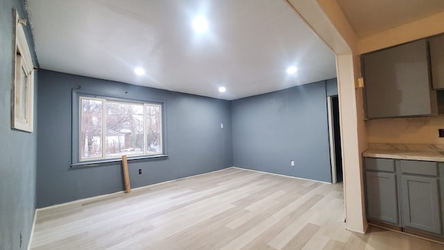 interior space featuring light hardwood / wood-style floors