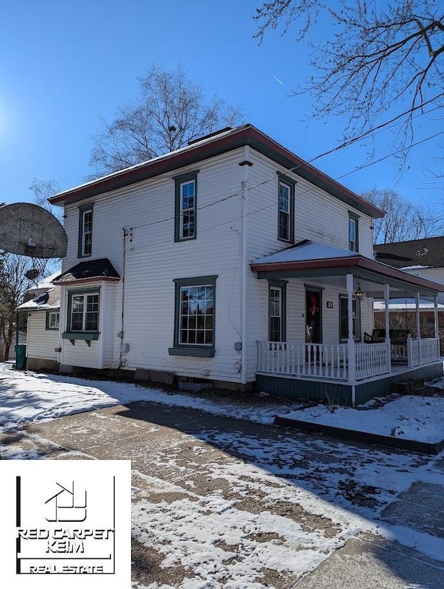 exterior space featuring a porch