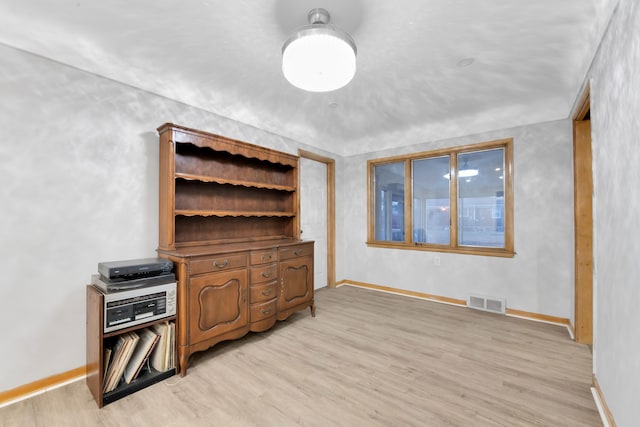 interior space featuring light hardwood / wood-style floors