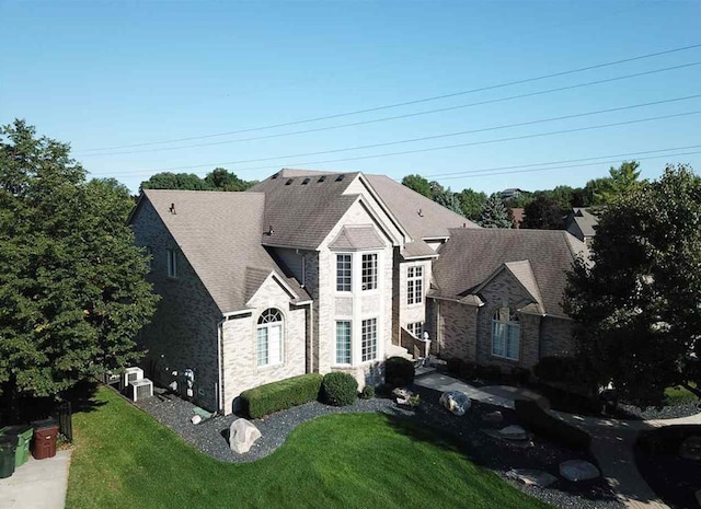 exterior space with a front yard