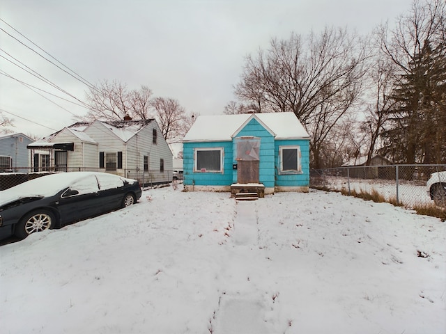 view of bungalow