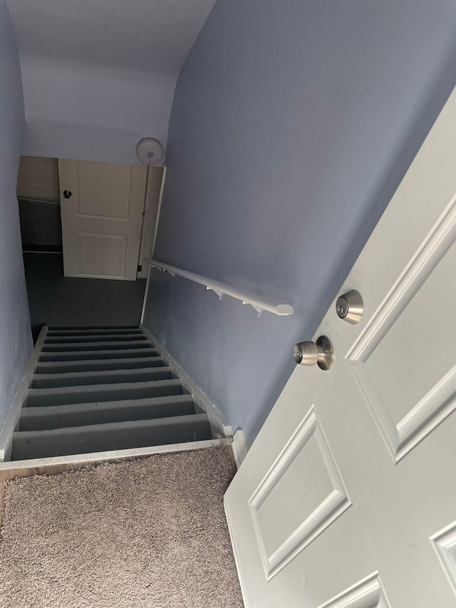 view of stairway