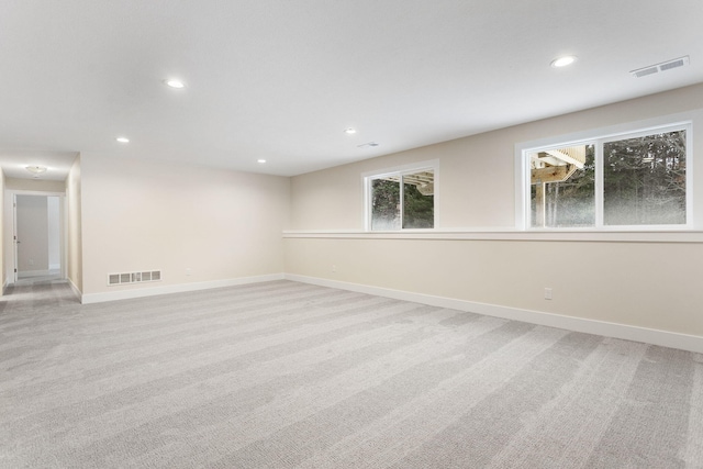 empty room with light carpet