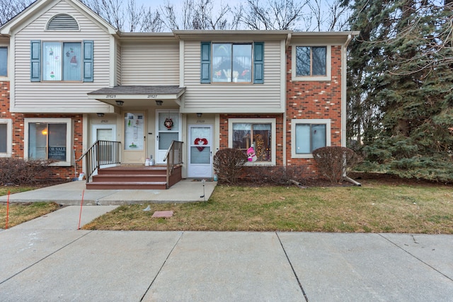 view of property with a front yard