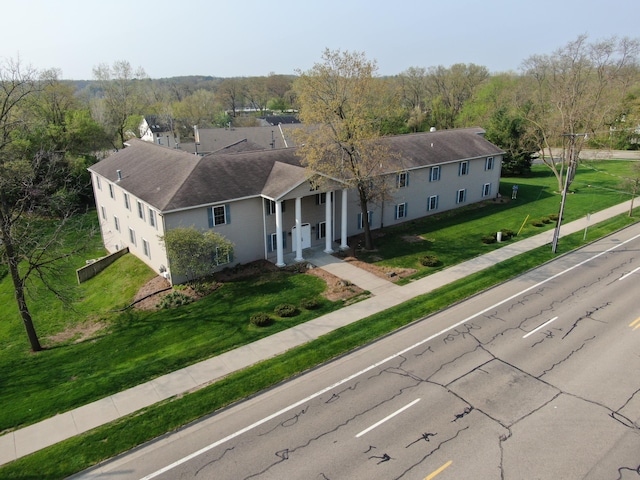 view of single story home