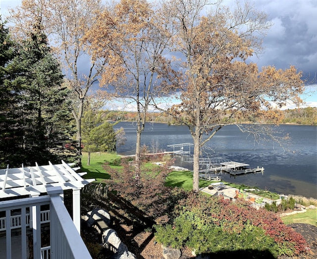 view of water feature