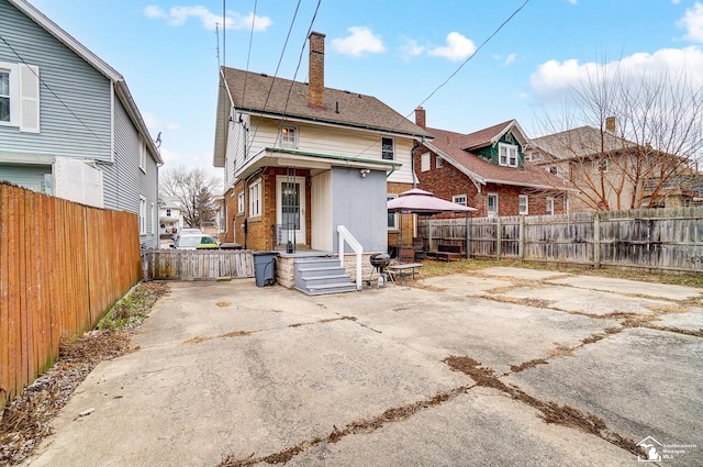 view of back of property