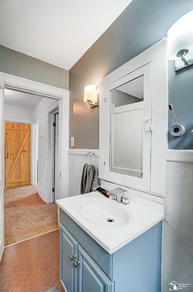 bathroom featuring vanity