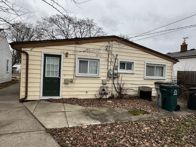 view of rear view of property